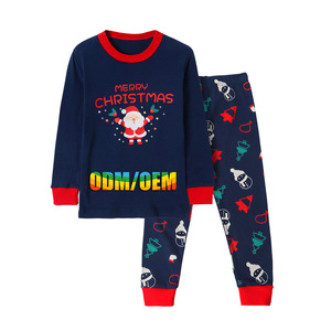 NuoHuaGarment venta al por mayor/ODM/OEM Material suave adolescente bebé Niñas <span class=keywords><strong>Ropa</strong></span> conjunto camisa de manga larga y pantalones pijama ajustado - Product Image 1