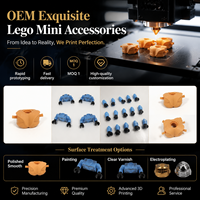 Service d'impression 3D d'accessoires Lego en plastique personnalisés OEM, prototypage rapide, fournisseur de mini-pièces électroplaquées et peintes
