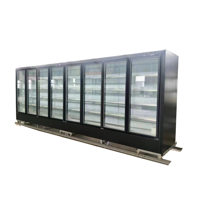 -18~-22 Degree Cold Storage Sliding Glass Door Displaying Freezer Cabinet With Remote Condensing Unit for Beef Tuna Salmon Fish