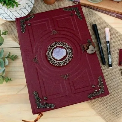 Wholesale Custom Printing A5 Self Improvement Planner Prayer Diary Crystal Wellness Manifestation Journal Notebook