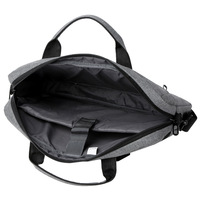 Sac pour ordinateur portable en polyester avec logo personnalisé, bandoulière et sangle pour chariot, facile à fixer sur les bagages pour le travail ou les voyages