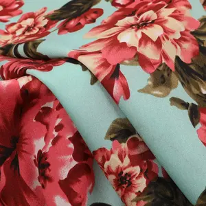 Wholesale High Quality 100% Polyester Micro Fiber Peach Skin Printed Fabric for garment summer pants shirts dress