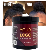 Gel Rambut Non Greasy Loc N Twist, Wax Pengontrol Ujung Rambut Daya Rekat Kuat, Glitter Braiding Jam, Gel Kepang Rambut, Kemasan Karton, Unisex, Umum