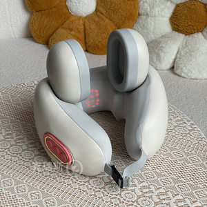 Cervical Spine Neck <strong>Shiatsu</strong> Deep Tissue <strong>Kneading</strong> Pillow Back and Neck <strong>Massager</strong> with Heat Application Body Massage Pillow - Product Image 2