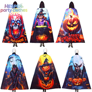 Capa de Halloween para Adultos HESPER, Nueva Capa de Satén con Estampado de Personajes Animales Medievales para Disfraces de Carnaval - Product Image 1