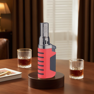 Direct Supplier Micro Jet Flame Cigar Torch <strong>Lighter</strong> Butane <strong>Gas</strong> Powered with Modern Design Travel Made Metal Plastic - Product Image 1