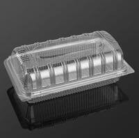 Boîtes en plastique jetables d'emballage alimentaire, paquet en plastique clair de récipient de gâteau, conteneur clair de gâteau de Clamshelll