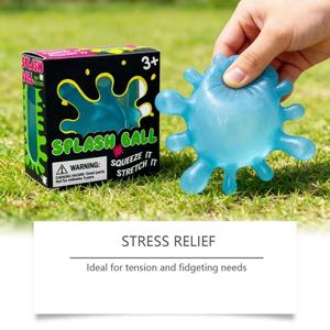Balle de décompression en forme de goutte d'eau, amusante, mignonne, petite, à rebond lent, douce, non collante, jouet portable - Product Image 5
