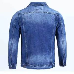 Veste en jean pour <span class=keywords><strong>homme</strong></span>, nouvelle conception, bleu, boutons, poche, veste en denim pour <span class=keywords><strong>homme</strong></span>, automne, cowboy, hiver, surdimensionnée, de marque, taille L, vêtements d'extérieur - Product Image 2