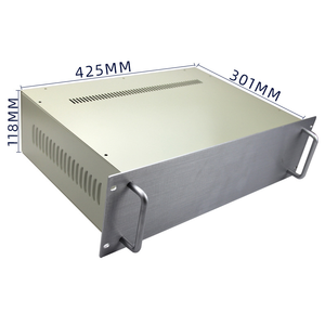 19 inch rackmount aluminium behuizing <span class=keywords><strong>2U</strong></span> 3U instrumentenkast voor industriële controller en testapparatuur serverbesturingskast - Product Image 3