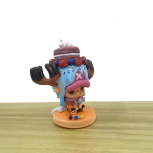 Figura de Acción de Postre Especial Navideño, 1 Pieza, PVC, Escala 1:18, <span class=keywords><strong>Tony</strong></span> <span class=keywords><strong>Tony</strong></span> <span class=keywords><strong>Chopper</strong></span>, Linda Figura de Pastel, con Vitrina, Regalo de Navidad - Product Image 3