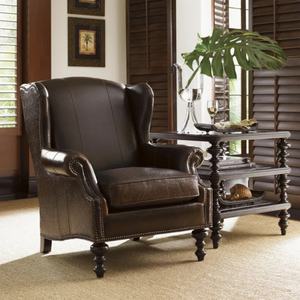 Table d'appoint classique artisanale à 3 étagères en osier et bois avec finition foncée et plateau en verre pour salon et hôtels - Product Image 4