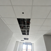 Sistema de Rejilla de Techo en T de Fábrica, Rejilla de Acero Galvanizado en T, Quilla de Techo Suspendido para Instalación de Placas de Techo de Fibra Mineral