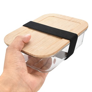 Sinh thái thân thiện bữa ăn Prep <span class=keywords><strong>container</strong></span> kín BPA free Glass thực phẩm lưu trữ <span class=keywords><strong>container</strong></span> với tre có nắp đậy - Product Image 6