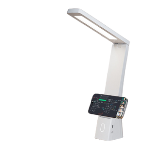 Đèn bàn LED gấp gọn hiện đại, tích hợp giá đỡ điện thoại, sạc được, điều chỉnh góc 120 độ, điều khiển cảm ứng, bảo vệ mắt, dùng để học tập và đọc sách - Product Image 1