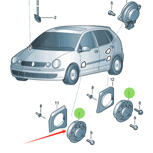 Haut-parleur pour <span class=keywords><strong>VW</strong></span> Polo 6QD035411A - Product Image 6