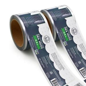 สติกเกอร์ฉลากกันน้ำแบบกำหนดเอง พิมพ์โลโก้เคลือบด้านแบบ Spot UV สีขาวสว่างใส ฉลาก<span class=keywords><strong>ฟิ</strong></span>ล์ม BOPP สีเงินใสสำหรับขวด - Product Image 5