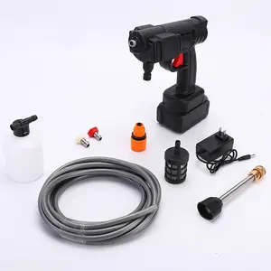 Cordless Pressure Washer Lithium high Pressure Cleaning Gun car wash Sweeping