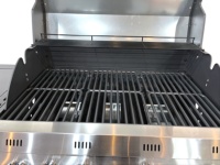 Barbecue à gaz à 3 brûleurs en fonte émaillée, avec brûleur latéral, fabrication OEM