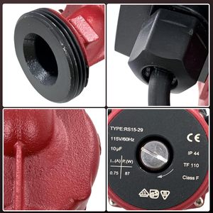 Pompe de circulation ZHENYUAN 1-1/2 à 1-1/4 NPSM en acier inoxydable 87W 115V pour chauffage solaire domestique de l'eau chaude - Product Image 6