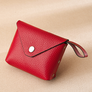 Porte-monnaie portable en cuir véritable pour femme, petit format, avec porte-cartes d'identité et rangement pour pièces de monnaie - Vente chaude - Product Image 2