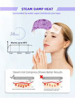 Masque oculaire chauffant en coton hydratant tendance 2025 pour la relaxation, le sommeil et la santé oculaire en voyage nocturne