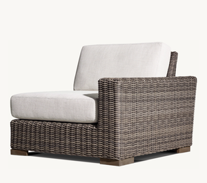 Modern Luxury All Weather Patio Garden Hotel Pool <b>Rattan</b> Sets Outdoor Furniture Hand Woven Modular U-<b>Sofa</b> Chaise Sectional - Product Image 5