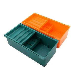 Sewing Machine <b>Storage</b> <b>Drawer</b> Box Plastic Rectangular <b>Stackable</b> With Dividers For Universal Tool Organization - Product Image 1