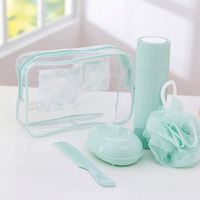 JOYSUN - Bolsa de Maquillaje Impermeable al por Mayor, Bolsa de Aseo Transparente de PVC para Viaje, Bolsa de Cosméticos de Plástico para Mujer