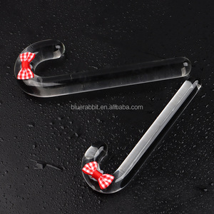 Clear Anal <strong>Plug</strong> Wholesale <strong>Christmas</strong> Crystal Dildo Candy Cane Pleasure Wand Penis Glass Dildo Anal <strong>Butt</strong> <strong>Plug</strong> Sex Toys - Product Image 3