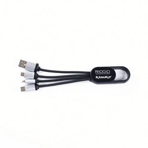 Cable de Carga USB Retráctil 3 en 1 con Logotipo Personalizado, Carga Rápida, Regalo Promocional para Teléfono Móvil - Product Image 1