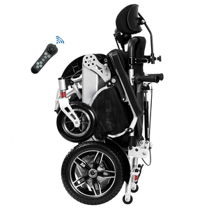 Silla de ruedas eléctrica de aleación de aluminio de potencia automática motorizada plegable para discapacitados más barata - Product Image 6