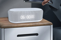 Haut-parleur multifonctionnel chargeur rapide sans fil Bluetooth LED veilleuse température temps réveil numérique bureau table charge