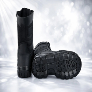 Bottes en cuir tendance pour hommes, durables, légères, confortables, à lacets, pour le bureau, l'extérieur et les voyages - Product Image 2
