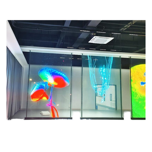 Afficheur LED transparent ultra-fin FutureX 80% avec technologie de résolution lisible en plein soleil pour aéroports, centres commerciaux, métros - Product Image 1