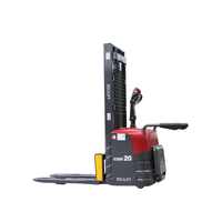 Gerbeur électrique RELILIFT CDD15 de 1,5 tonne avec déplaceur latéral hydraulique, batterie au plomb-acide, pneus en polyuréthane |   Hauteur de fourche 85 mm