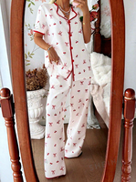 Sommer-Satin-Pyjama-Set im französischen Stil für Damen, Kurzarm-Cardigan mit Revers, einfarbig, individuell anpassbare Farbe, Shorts, weich, glänzend, vorne