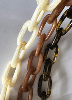 Porte-chaîne de lunettes de soleil en acétate de cellulose, breloque colorée, résine sans écart, coquille de tortue, accessoires et chaîne de lunettes