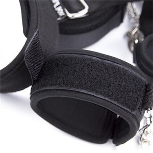 БДСМ секс бондаж удерживающий комплект кляп для рта ручной ограничитель манжеты на запястье манжеты на лодыжку интимные изделия раб бондаж веревка секс-игрушки - Product Image 5