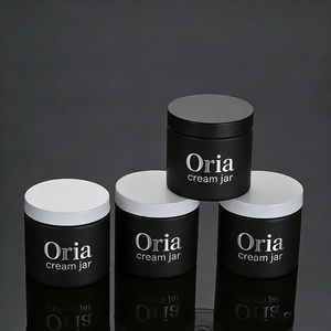 Pot en plastique mat givré <span class=keywords><strong>de</strong></span> luxe avec logo argenté 100ml 120ml 150ml pour cosmétiques, gommage corporel, <span class=keywords><strong>beurre</strong></span> corporel, crème visage, masque capillaire - Product Image 2
