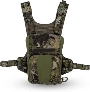 BSCI usine OEM impression personnalisée étui binos robuste gilet de chasse harnais binoculaire en nylon paquet de poitrine