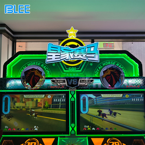 BLEE <span class=keywords><strong>2</strong></span> игрока симулятор верховой езды с монетами спортивный аркадный симулятор королевской лошади Аркадный Игровой Автомат для скачек - Product Image 4
