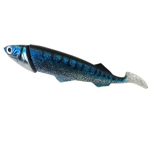 26 centimetri/33 centimetri Ocean Barca Da <span class=keywords><strong>Pesca</strong></span> <span class=keywords><strong>in</strong></span> <span class=keywords><strong>Mare</strong></span> di grandi dimensioni Simulare Esche <span class=keywords><strong>Artificiali</strong></span> <span class=keywords><strong>in</strong></span> gomma sgombro <span class=keywords><strong>in</strong></span> plastica morbida jig heads Morbido richiamo di <span class=keywords><strong>pesca</strong></span> - Product Image 3