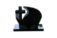 Stèles funéraires modernes en granit noir de style européen, personnalisés, style russe, pour cimetière, garantie 2 ans, marque Fujian Sgz