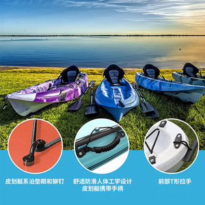 Pack d'accessoires pour kayak, poignées en TPR avec vis et supports pour canoë, kayak, sports nautiques en plein air - Product Image 2