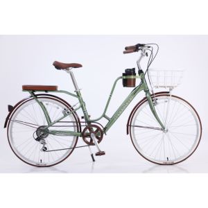 <span class=keywords><strong>Bicicleta</strong></span> Urbana Clásica de Estilo Vintage en Varios Colores, 24/<span class=keywords><strong>26</strong></span> Pulgadas, 7 Velocidades, <span class=keywords><strong>Bicicleta</strong></span> de Ciudad Clásica Azul para Damas con Portaequipajes, Venta al Por Mayor - Product Image 3