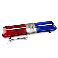 Barre de lumière de secours à led rouge bleu ambre 47 pouces 216w avec haut-parleur sirène LED lumière stroboscopique d'avertissement