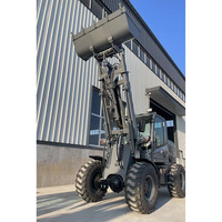 Chargeuse compacte sur pneus neuve de 1600 kg, chargeuse frontale de 1 à 5 tonnes, 0,5 à 0,8 m³, diesel avec transmission à haute efficacité, fabriquée en Chine