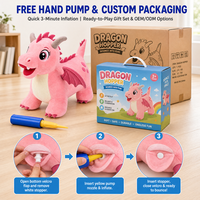 Jouet sauteur dinosaure en peluche pour tout-petits, cheval gonflable en peluche pour enfants, animal sauteur