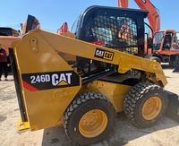 Chargeuse compacte Caterpillar 246D d'occasion de haute qualité, d'origine américaine, avec peu d'heures de fonctionnement (26 heures)